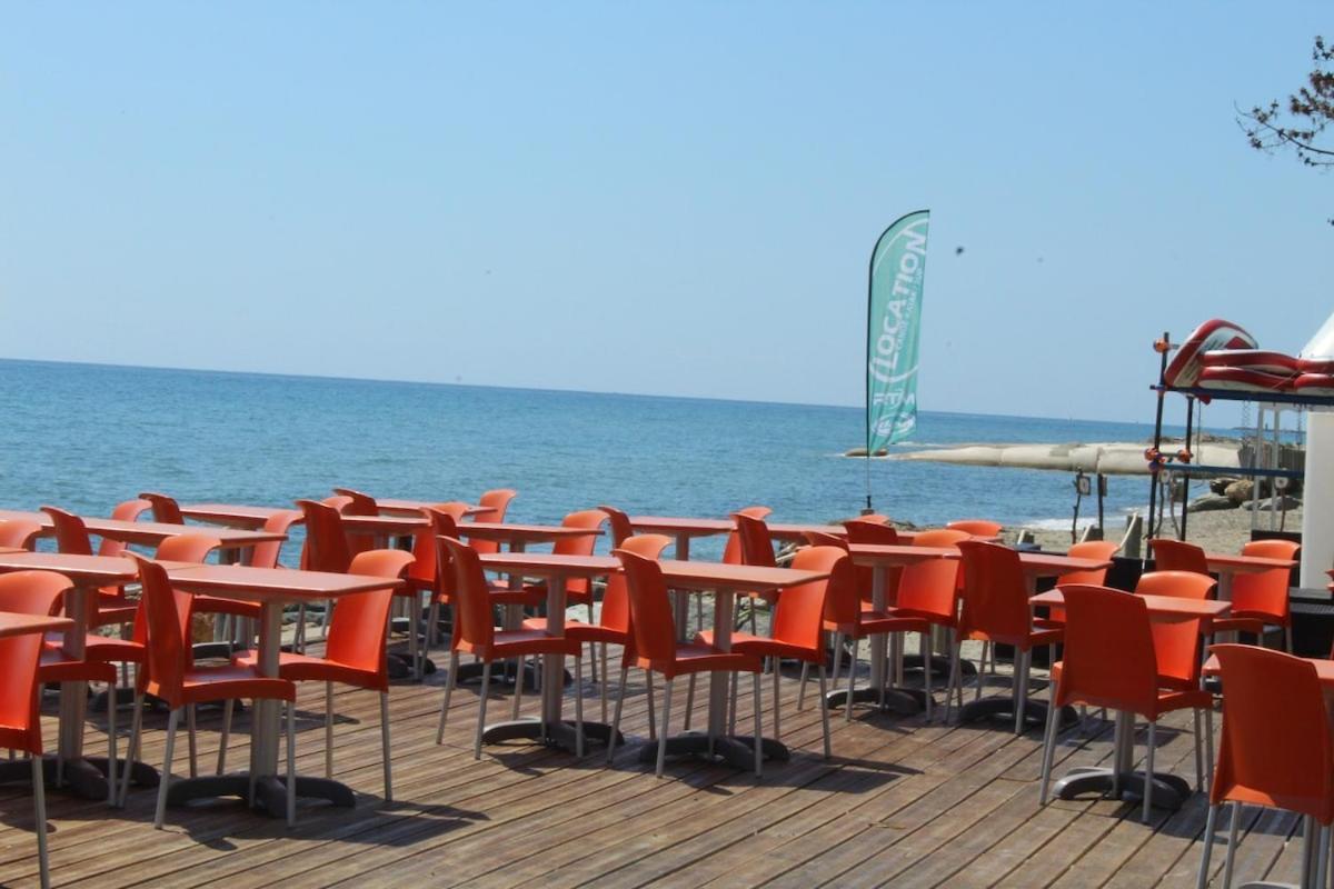 Bord de mer, pieds dans l'eau, vue panoramique Villa San-Nicolao Eksteriør bilde