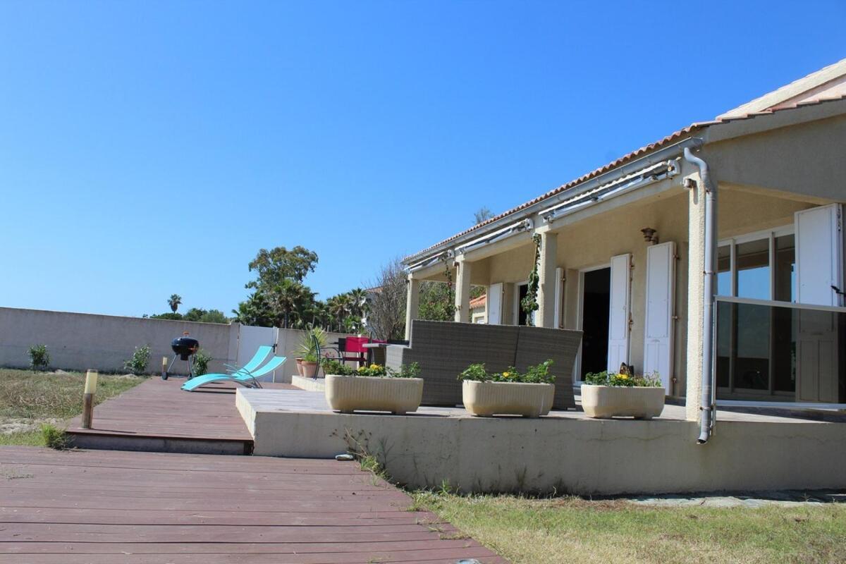 Bord de mer, pieds dans l'eau, vue panoramique Villa San-Nicolao Eksteriør bilde