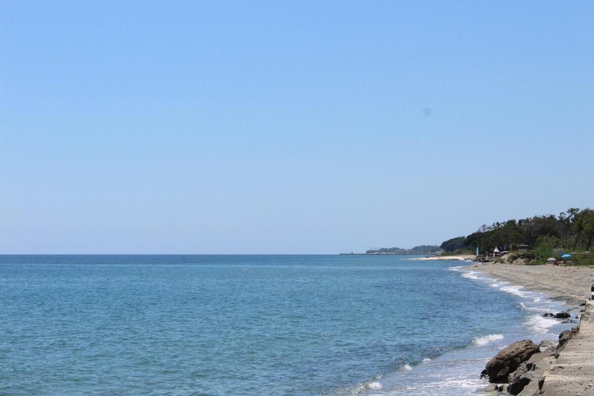 Bord de mer, pieds dans l'eau, vue panoramique Villa San-Nicolao Eksteriør bilde