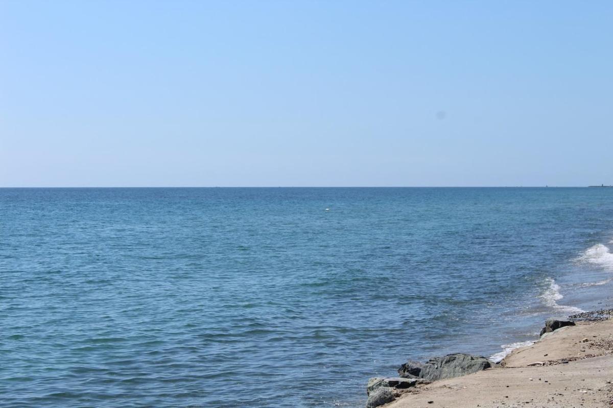 Bord de mer, pieds dans l'eau, vue panoramique Villa San-Nicolao Eksteriør bilde