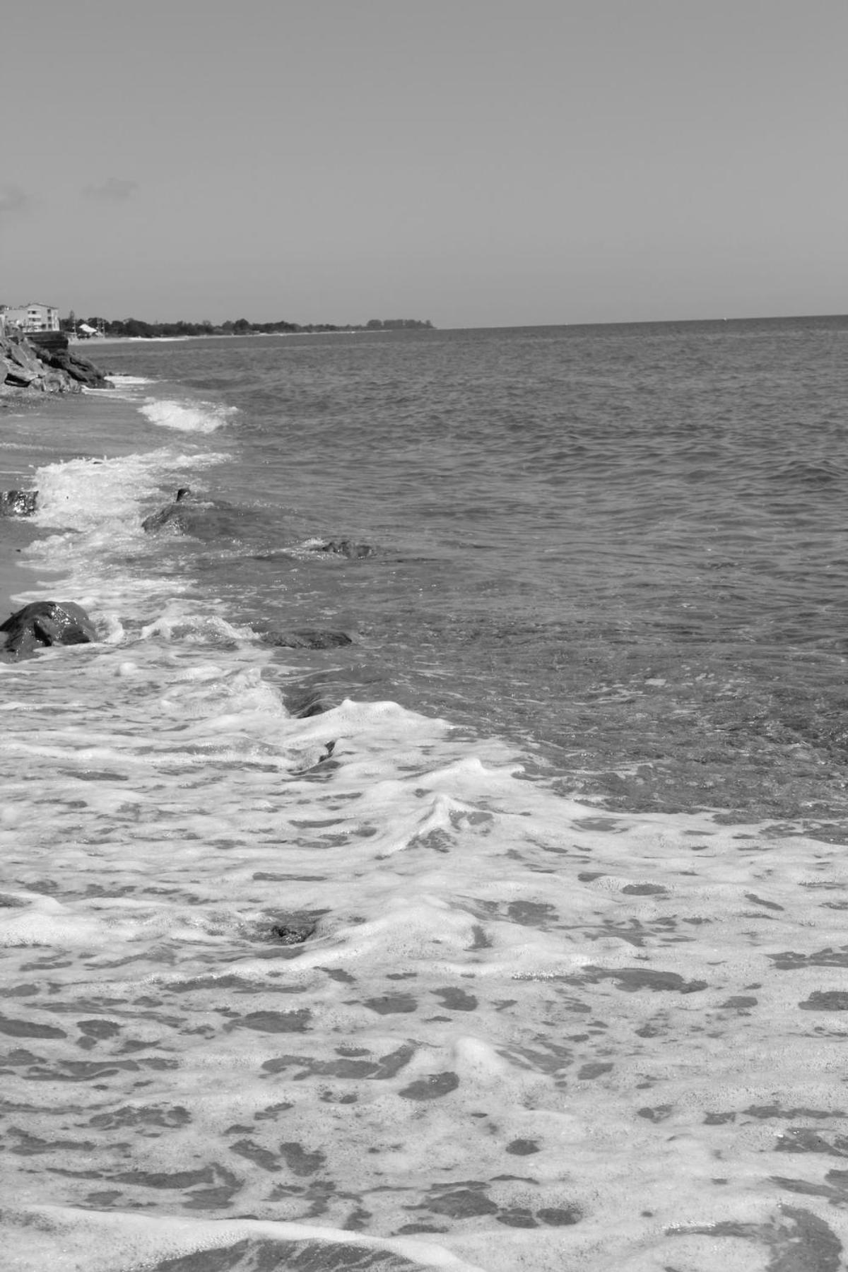 Bord de mer, pieds dans l'eau, vue panoramique Villa San-Nicolao Eksteriør bilde